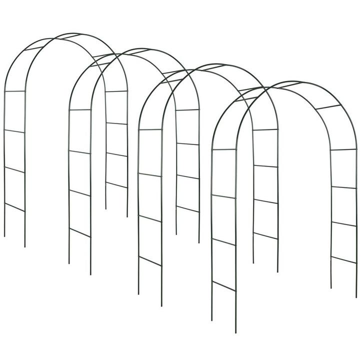 tectake 4 Rozenbogen - groen, Tuin en Terras, Overige Tuin en Terras, Verzenden