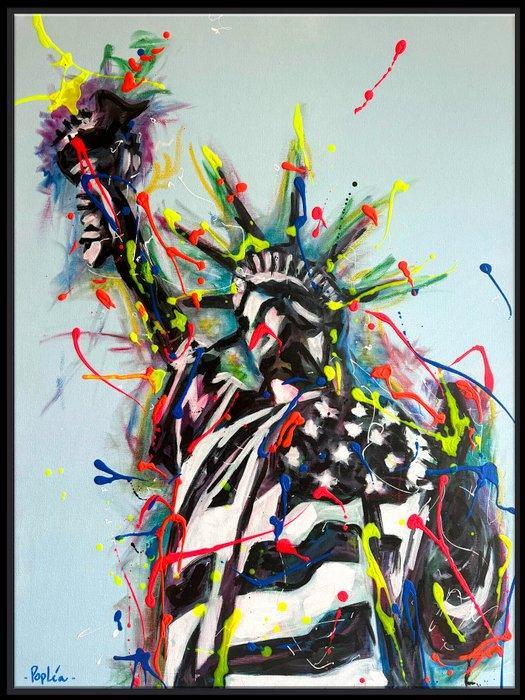 Poplea - LIBERTY (2000), Antiek en Kunst, Kunst | Schilderijen | Modern