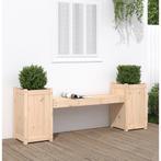 vidaXL Banc avec jardinières 180x36x63 cm bois massif de, Verzenden