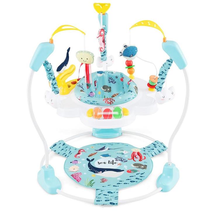 COSTWAY Baby Ocean Jumperoo Loophulp met verstelbare hoogtes, Kinderen en Baby's, Speelgoed | Babyspeelgoed, Nieuw, Verzenden