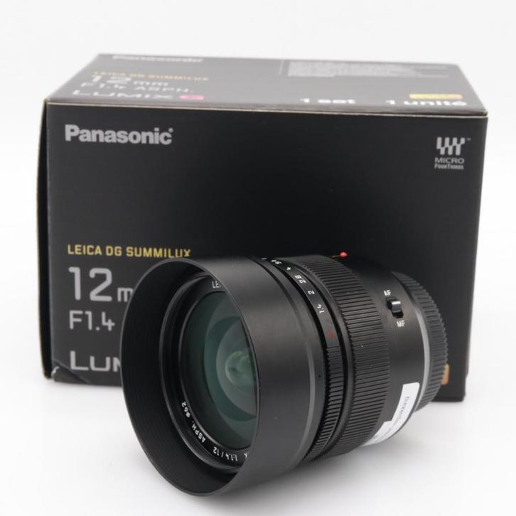 Panasonic MFT 12mm F/1.4 Leica DG Summilux ASPH | Occasion, TV, Hi-fi & Vidéo, Photo | Lentilles & Objectifs, Enlèvement ou Envoi