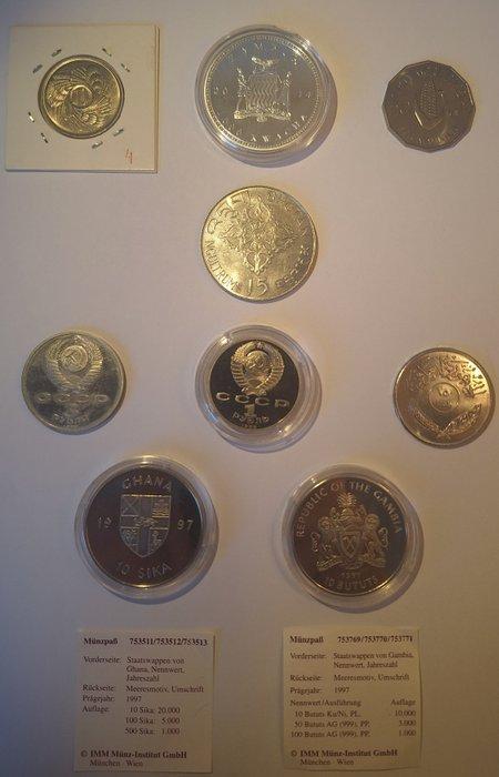 wereld. Lot of 9 world coins 1968-2014 (Zonder minimumprijs), Postzegels en Munten, Munten | Europa | Niet-Euromunten