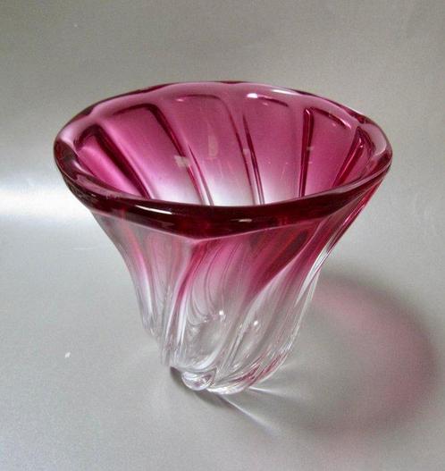Val Saint Lambert - René Delvenne - Vase - Cristal - VATEL, Antiek en Kunst, Antiek | Glaswerk en Kristal