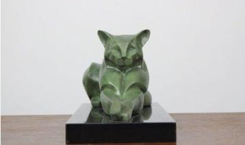 Decoux - Milo - Beeld, Milo - Cat - 16 cm - Marmer