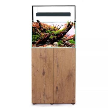 Osaka Ultrascape zwart 60x30x36cm aquarium + 3x LED verlicht, Ophalen of Verzenden, Leeg aquarium