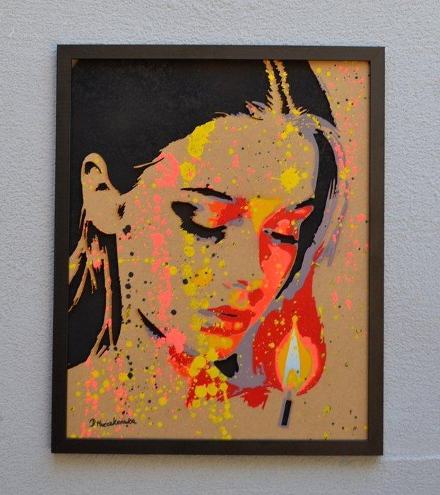 Patrycja Mroczkowska - Hot flame 3D Pop Art, Antiek en Kunst, Kunst | Designobjecten