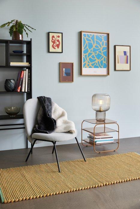 Hübsch - Chaise - Fauteuil Gather - Gris - Fer, Polyester, Antiek en Kunst, Kunst | Designobjecten