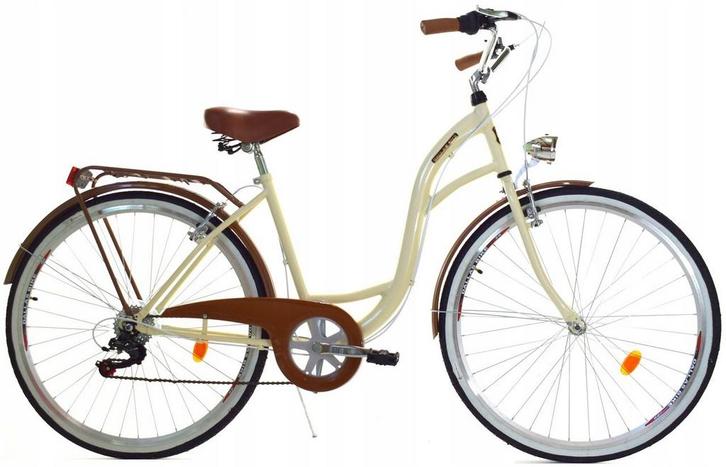 Damesfiets 28 inch - stadsfiets 7 versnellingen - creme b..., Fietsen en Brommers, Fietsen | Dames | Damesfietsen, Nieuw, Ophalen of Verzenden
