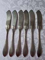 Bestekset (6) - Verzilverd - Jugendstil visbestek, Antiek en Kunst