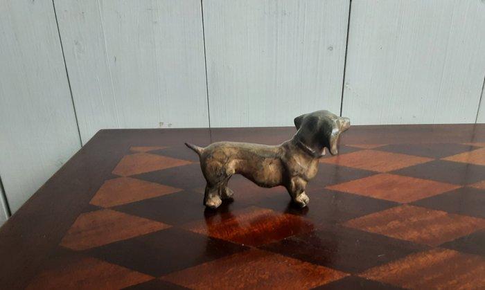 P. Chenet - Figuur - Teckel - Brons, Antiek en Kunst, Curiosa en Brocante