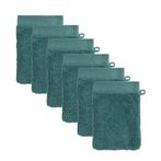washand hotelkwaliteit (set van 6) (23.5x15.5 cm) Groenblauw, Verzenden, Nieuw