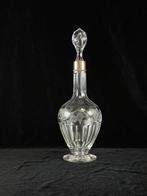 Fles - Antieke fles - kristal met rijke gebeitelde, Antiek en Kunst
