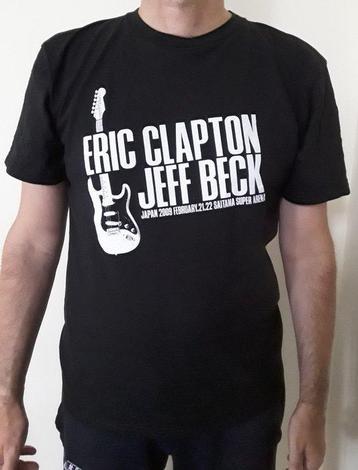 Eric Clapton, Jeff Beck & Related - T-shirt, Met beschikbaar voor biedingen