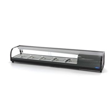 Sushi- en Tapasvitrine - 132 L - 5 x 1/2 GN - Tafelmodel, Verzenden