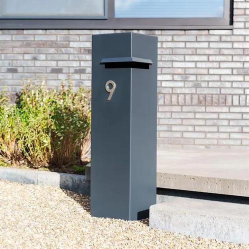 Brievenbus Staand | Cortenstaal of Aluminium | Duurzaam, Tuin en Terras, Brievenbussen, Nieuw, Aluminium, Staande brievenbus, Verzenden