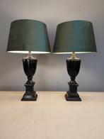 Groen Velvet - Tafellamp (2) - Metaal - Hoogte 50 cm.