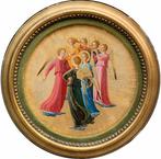Fra Angelico (1395-1455), Follower - Tondo painting with, Antiek en Kunst