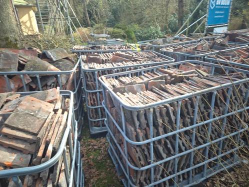 lot Bourgondische tegelpannen 320m2 van 1 dak, Doe-het-zelf en Bouw, Dakpannen en Dakbedekking, Rood, 15 m² of meer, Gebruikt