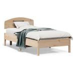 vidaXL Cadre de lit avec tête de lit 90x190 cm bois de, Neuf, Verzenden