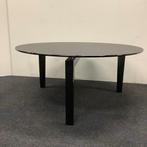 Giorgetti Massimo Scolari ronde tafel met glazenblad - zwart, Gebruikt, Bureau