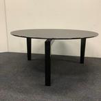 Giorgetti Massimo Scolari ronde tafel met glazenblad - zwart, Bureau