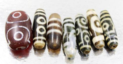 7 Antieke Boeddhistische Heilige Tibetaanse natuurlijke, Verzamelen, Mineralen en Fossielen