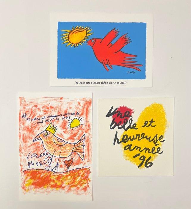 Corneille (1922-2010) - Lot de 3 lithographies originales, Antiek en Kunst, Antiek | Overige Antiek