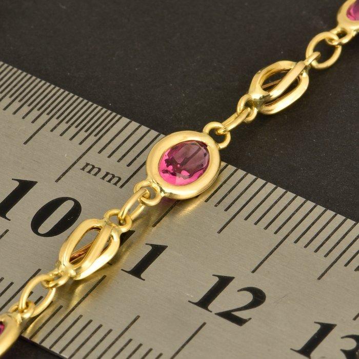 Armband - 18 karaat Geel goud Topaas, Handtassen en Accessoires, Armbanden