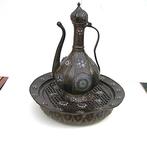 Ottoman ewer and basin - Messing - Turkije - 19th century or, Antiek en Kunst