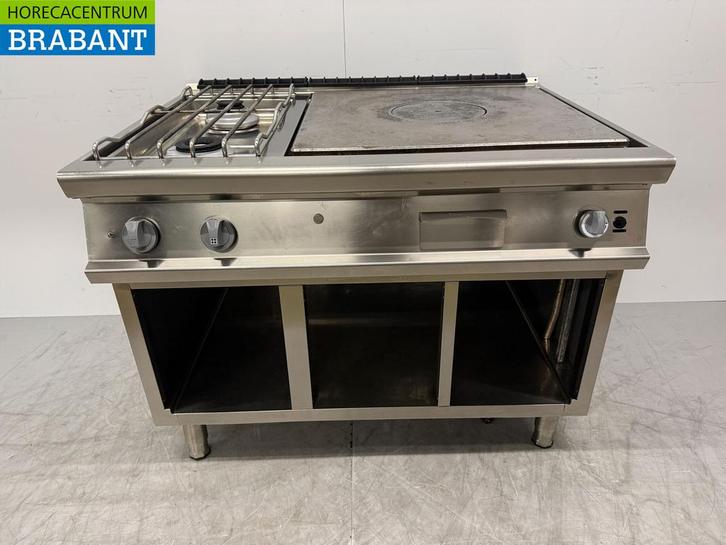 Plaque de cuisson à 2 feux en acier inoxydable avec passage, Articles professionnels, Horeca | Autre, Envoi