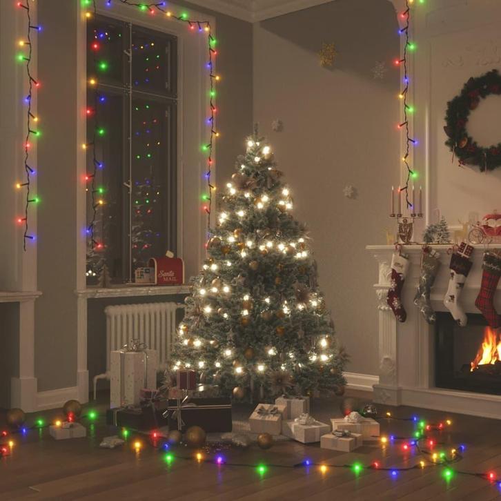 vidaXL Lichtslinger met 600 LEDs meerkleurig 60 m PVC, Diversen, Kerst, Nieuw, Verzenden