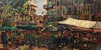 Jean Roger (1924-2015) - Jour de marché à Toulouse, Antiek en Kunst, Kunst | Schilderijen | Klassiek