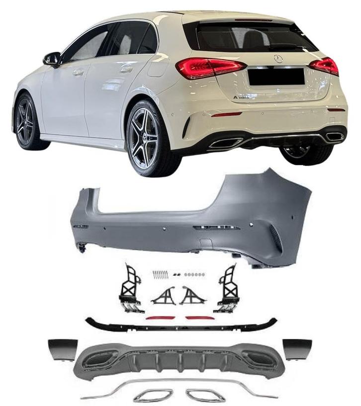 Achterbumper | Mercedes-Benz | A-klasse W177 2018-2022 | AMG, Auto-onderdelen, Carrosserie, Nieuw, Mercedes-Benz, Verzenden