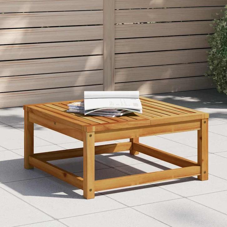 vidaXL Tuintafel 63x63x30 cm massief acaciahout, Jardin & Terrasse, Ensembles de jardin, Envoi