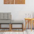 vidaXL Buiten Voetenbank Massief acaciahout en, Tuin en Terras, Verzenden, Nieuw