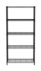 Opbergrek Met 5 Schappen, Hendi, Zwart, 910x455x(h)1830mm, Zakelijke goederen, Ophalen of Verzenden, Nieuw in verpakking