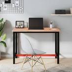 vidaXL Bureaublad 115x55x2,5 cm massief beukenhout, Huis en Inrichting, Verzenden, Nieuw