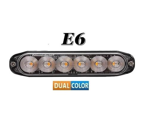 E6  Hoog kwaliteit Dual Colour (2 Kleuren) Led Flitser 2 x 6, Auto-onderdelen, Verlichting, Nieuw, Ophalen of Verzenden