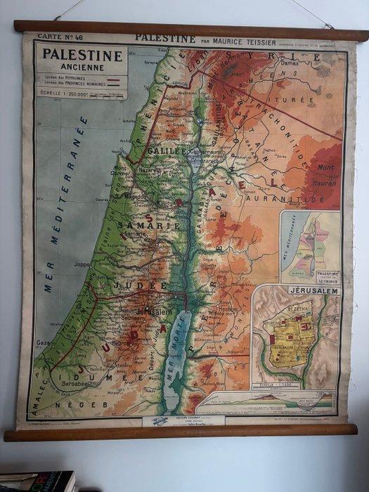 Maurice Teissier - Ancienne Carte de la Palestine –, Antiek en Kunst, Antiek | Wandborden en Tegels