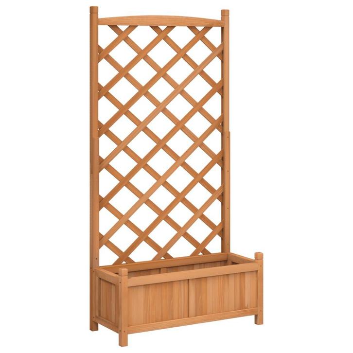 Plantenbak Latwerk Hout | Retour Deal | 40% Korting!, Tuin en Terras, Bloembakken en Plantenbakken, 60 cm of meer, 60 tot 100 cm