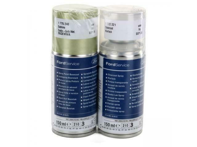 ORIGINEEL Ford verfspuitbus EXOTIC YELLOW-METALLIC + blanke, Auto diversen, Autogereedschap, Ophalen of Verzenden