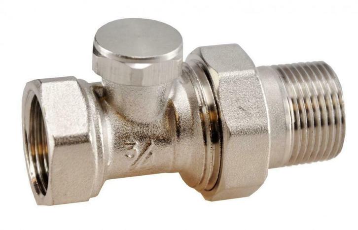 Velluto Riko voetventiel + adaptor 3/4 inch recht, Doe-het-zelf en Bouw, Sanitair, Overige typen, Ophalen of Verzenden