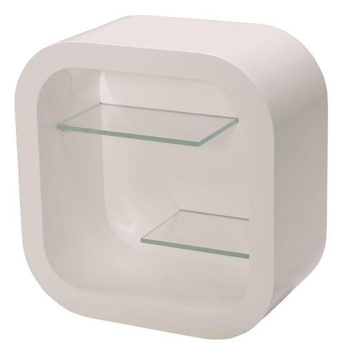*TIP*  High glossy wit wandkastje met 2 glasplaten S-VEC-01, Zakelijke goederen, Kantoor en Winkelinrichting | Winkel en Inventaris