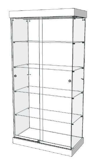 *TIP*  ITALIAANSE GLOSSY WIT VITRINEKAST OP WIELEN MET LED, Ophalen of Verzenden