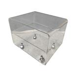 Tafel - Acryl - Transparante acryl tafel op wieltjes