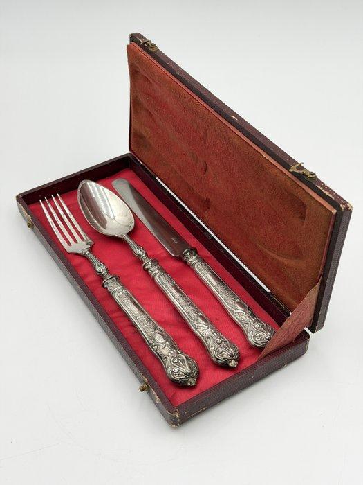 Bestekset (3) - Zilver - Minerva mark, Antiquités & Art, Antiquités | Argent & Or