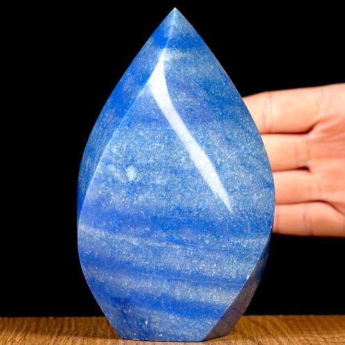Eerste kwaliteit natuurlijke blauwe kwarts uit Brazilië, Verzamelen, Mineralen en Fossielen