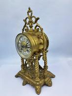 Pendule à balancier - Antique Bronze, Émail, Laiton, Verre -