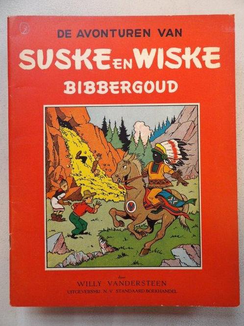 Suske en Wiske 8 - (RV) Rode reeks Vlaams - Bibbergoud - 1 x, Boeken, Stripverhalen
