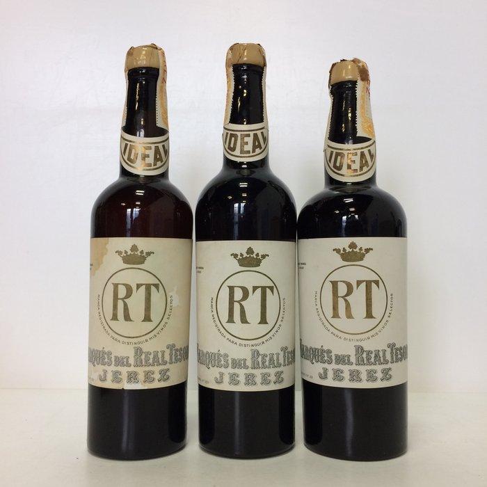 Marques del Real Tesoro, Ideal - Jerez Sherry - 3 Flessen, Verzamelen, Wijnen